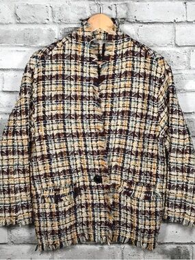Isabel Marant Virgin Wool Tweed Pattern Jacket